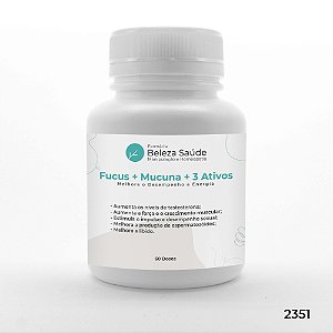 Fucus + Mucuna + 3 Ativos - Melhora o Desempenho e Energia - 60 doses