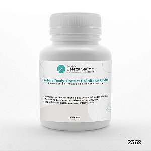 Geleia Realy + Protect P +  Shitake Gold : Aumento da Imunidade Contra Vírus - Fórmula Vegana - 45 doses