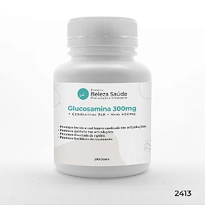 Glucosamina 300 + Condroitina 240 + Msm 400mg - 200 doses