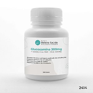 Glucosamina 300 + Condroitina 240 + Msm 400mg - 300 doses