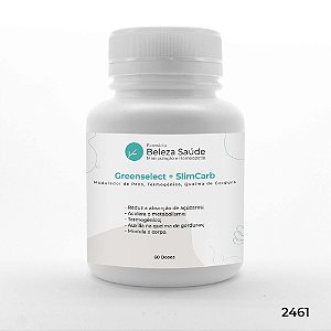 Greenselect + SlimCarb : Modulador de Peso, Termogênico, Queima de Gordura - 60 doses