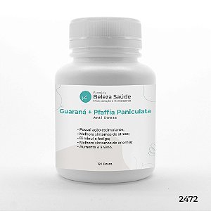 Guaraná + Pfaffia Paniculata - Anti Stress - 120 doses