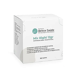 Mix Right 12gr - Aminoácidos Essenciais com a Proporção Molar do Dr. Lair Ribeiro - 350 Sachês