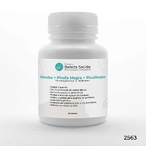 Koubo + Pholia Magra + Picolinato - Moderador de Apetite - 60 doses
