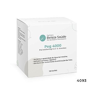 Peg 4000 Polietilenoglicol 5 Gramas : 120 Sachês