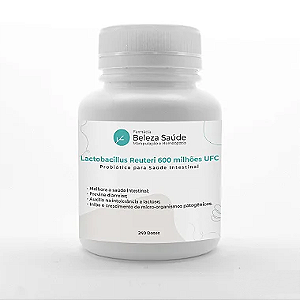 Lactobacillus Reuteri 600 milhões UFC - Probiótico Saúde Intestinal - 240 doses