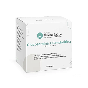 Glucosamina + Condroitina + Diacereina : 90 Sachês