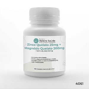 Zinco + Magnésio + Selênio : 180 Cápsulas Gastrorresistentes