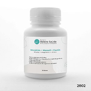 Meratrim + Morosil + Cactin + Pholia + Magnésio + Zinco : Emagrecimento e Reposição de Vitaminas e Minerais - 30 doses