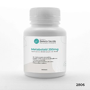 Metabolaid 250mg : Controle e Diminuição de Peso, Combate o Efeito Sanfona - 90 doses