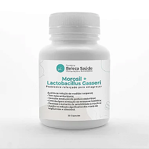 Morosil 500mg + Lactobacillus Gasseri 5 Bilhões UFC : Probiótico Reforçado para Emagrecer - 30 doses