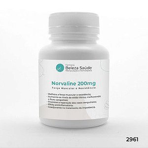 Norvaline 200mg Força Muscular e Resistência - 120 doses