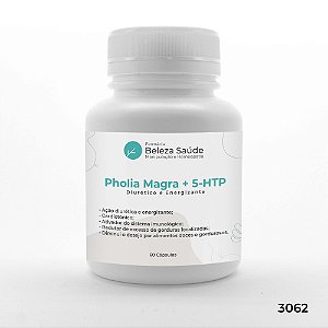 Pholia Magra + 5 Htp - Diurético e Energizante - 60 Cápsulas