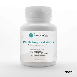 Pholia Negra + 6 Ativos - Reduz a Ingestão Calórica - 150 Cápsulas