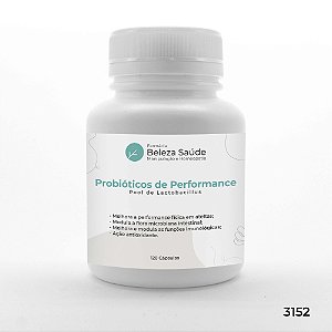 Probióticos de Performance - Pool de Lactobacillus - 120 Cápsulas