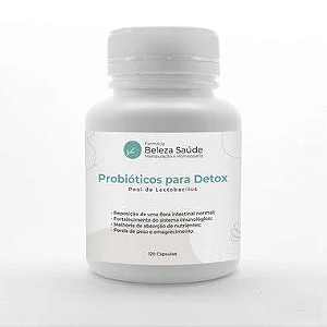 Probióticos para Detox Pool De Lactobacillus - 120 Cápsulas