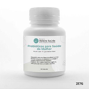 Probióticos para Saúde da Mulher : Pool com 7 Lactobacillus - 60 Cápsulas