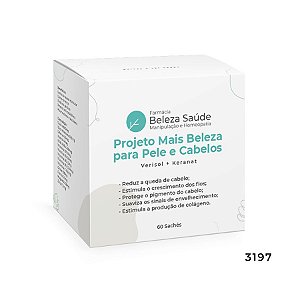 Projeto Mais Beleza para Pele e Cabelos : Verisol + Keranat - 60 Sachês