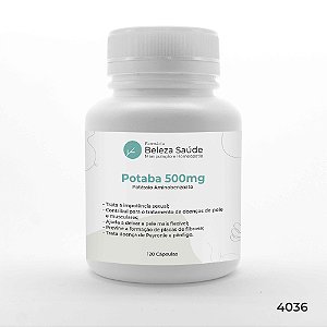 Potaba ( Potássio Aminobenzoato ) 500 mg : 120 cápsulas