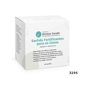 Sachês Fortificantes para os Ossos - Cálcio e Minerais - 60 Sachês