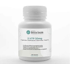 5 Htp ( 5-hidroxitriptofano ) 50mg Sublingual : 90 Caps