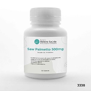 Saw Palmeto 500mg Saúde Prostata - 120 Cápsulas