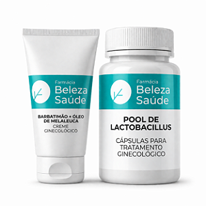 Kit Tratamento Candidíase : Cápsulas & Creme Ginecológico