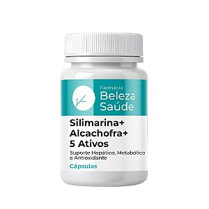 Silimarina + Alcachofra + 5 Ativos - Hepatoprotetor 30 Doses