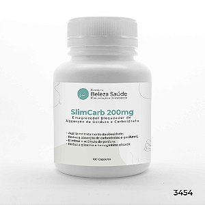 SlimCarb 200mg - Emagrecedor Bloqueador de Absorção de Gordura e Carboidrato - 180 Cápsulas