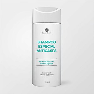 Shampoo Anticaspa Cetoconazol + Sulfeto De Selênio : 120ml