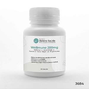 Wellmune 250mg - Reforça a Imunidade e Fornece mais Vigor ao Organismo - 90 Cápsulas