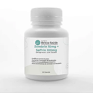 Zembrin 10mg  + Saffrin 100mg : Emagrecer com Saúde - 90 Cápsulas