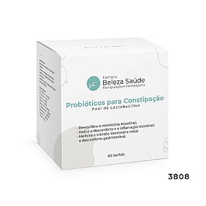 Probióticos para Constipação : Pool de Lactobacillus - 60 Sachês