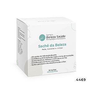 Sachê da beleza (pele, cabelo e unha) : Fórmula Prata 90 sachês