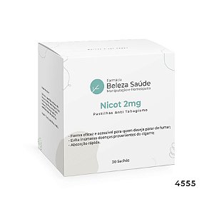 Nicot 2mg : Pastilhas Sublinguais Parar de Fumar - Tratar o Vicio do Cigarro- 30 Pastilhas