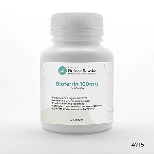 Bioferrin 100mg :  ( Lactoferrina )  Imunidade 60 Cápsulas