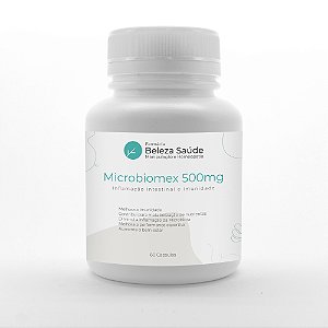 Microbiomex 500mg - Inflamação Intestinal e Imunidade : Fórmula Farmacêutica 60 Cápsulas