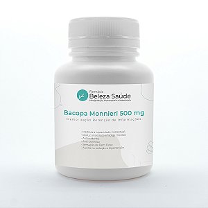 Bacopa Monnieri 500 mg : Memorização Retenção de Informações - 90 doses