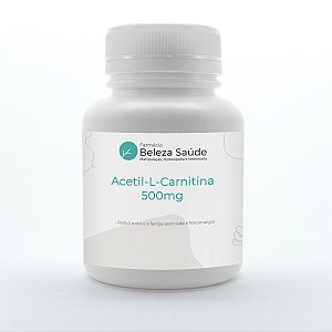 Acetil-L-Carnitina 500mg - 60 Cápsulas - Reduz a Fadiga