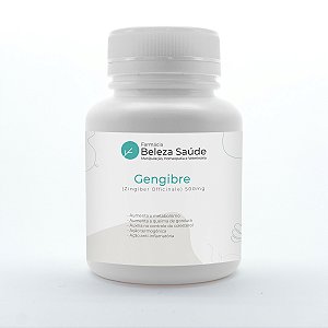 Gengibre (Zingiber Officinale) 500mg - Termogênico - 60 doses