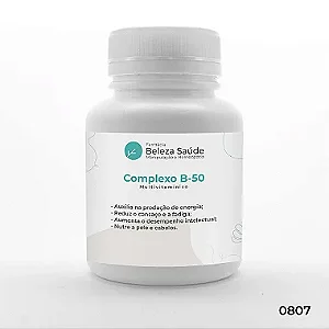 Complexo B 50 - Essencial Multivitamínico do grupo B - 120 doses