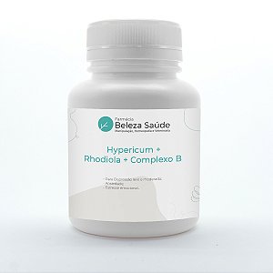 Hypericum + Rhodiola + Complexo B - Cansaço Físico e Mental - 60 doses