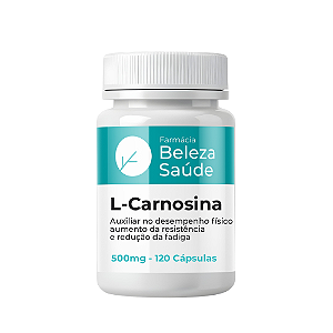 L-carnosina 500mg Autêntico Qualidade 100% Puro 120 Cápsulas