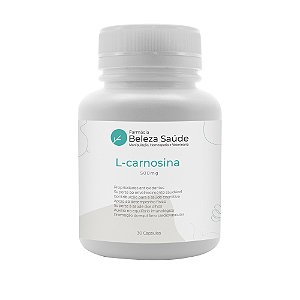 L-carnosina 500mg Autêntico Qualidade 100% Puro 30 Cápsulas