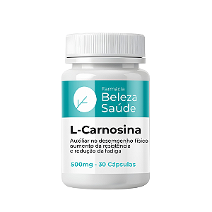 L-carnosina 500mg Autêntico Qualidade 100% Puro 30 Cápsulas