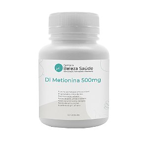 Dl Metionina 500mg 60 Cápsulas