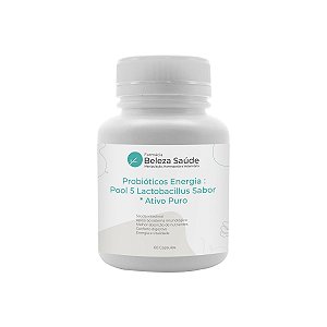 Probióticos Energia : Pool 5 Lactobacillus Ativo Puro - 60 Cápsulas