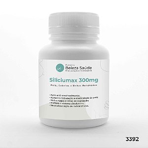 Siliciumax 300mg  Pele, Cabelos e Unhas Renovadas