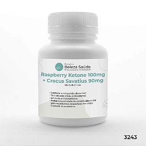 Raspberry Ketone 100mg + Crocus Sativus 90mg - Metabólico