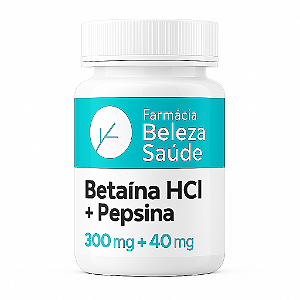 Betaína Hcl 300mg + Pepsina 40mg